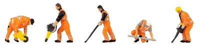 FALLER Figuren Spur H0 / 1:87 Gleisbauarbeiter, Epoche V/VI #151695