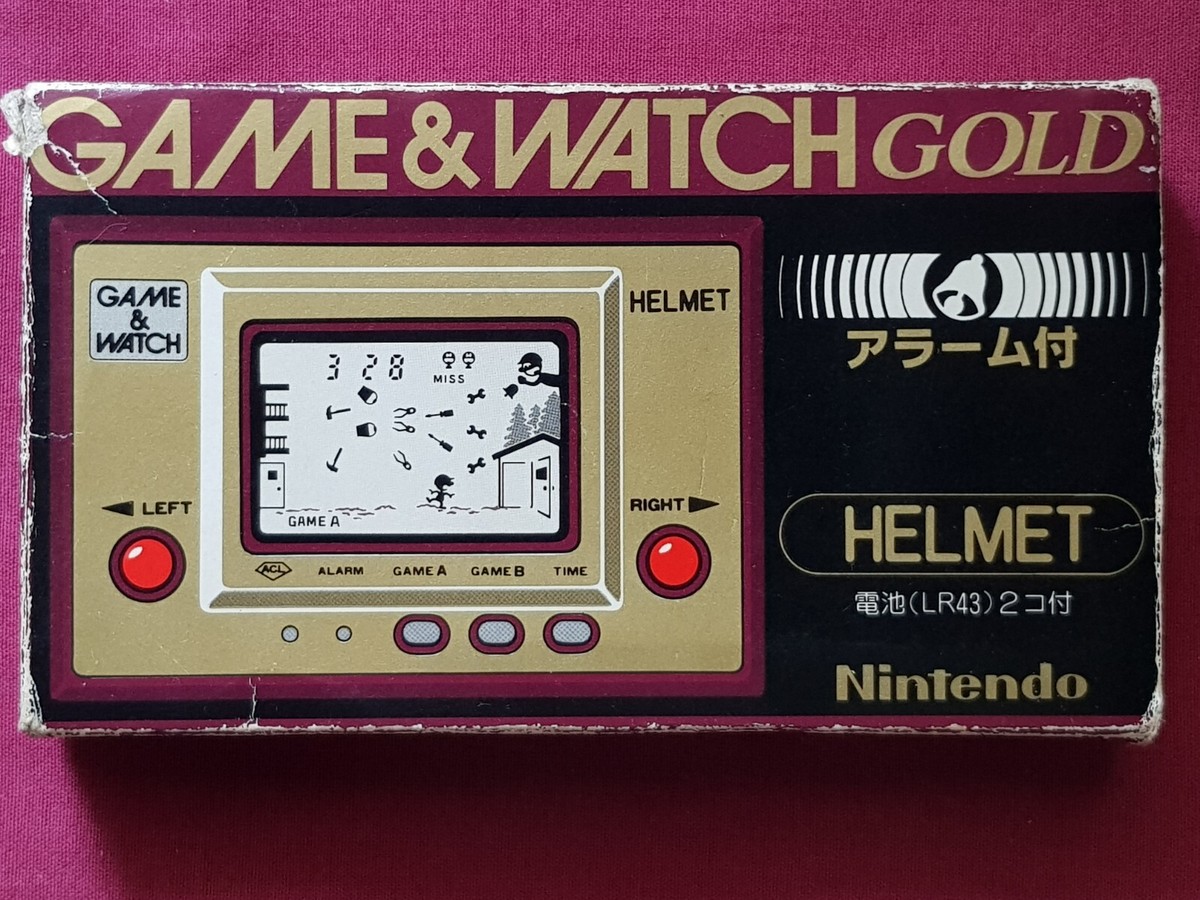 Nintendo Helmet Game and Watch CN-07 working with box