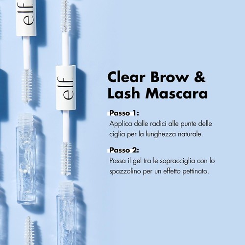 e.l.f. Clear Brow & Lash Mascara 2.5ml – glossy, lightweight, flexible hold, all - Picture 3 of 5