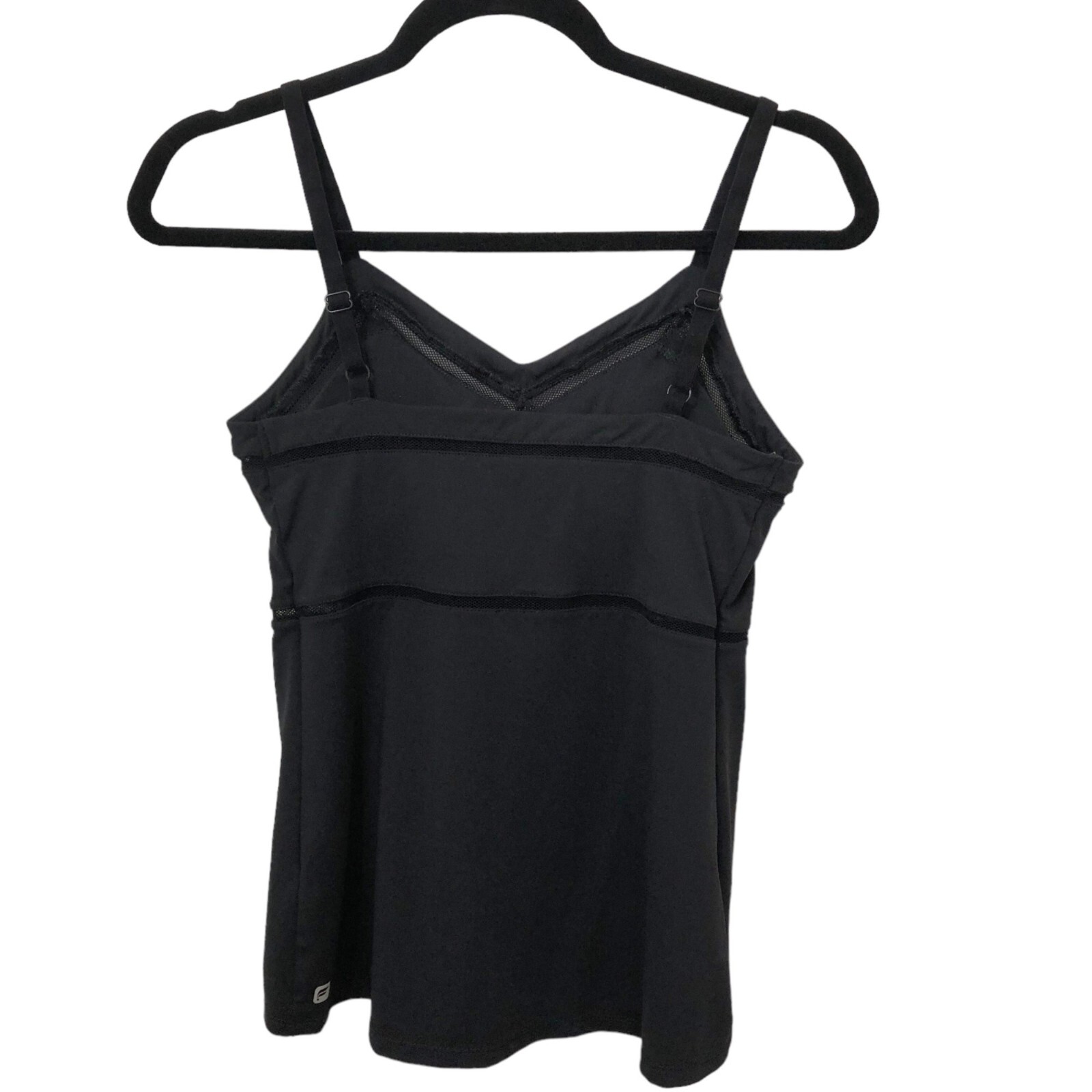 Fabletics Solid Black V-neck Adjustable Straps Me… - image 3