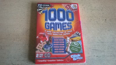 1000 SPIELE SAMMLUNG - ÜBER 1000 VOLLSTÄNDIGE SPIELE - PC-SPIEL - SCHNELLER VERSAND - NEU & VERSIEGELT