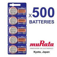 500 NEW MURATA CR2025 3V Lithium Battery FRESHLY NEW Expire 2032 -  ex SONY 