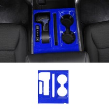 Panel de cuadro de cambio de marchas de consola central 1 pieza para Ford F-150 2021-2024 azul brillante