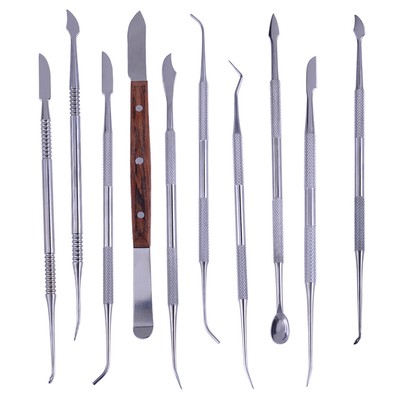 Stainless Steel Dental Lab Wax Carving Tool Set Surgical Versatile Instruments