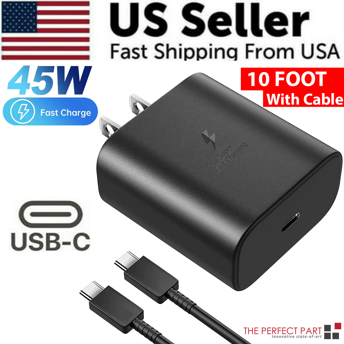 S21 Samsung Galaxy S20 Plus 45w Charger 45W Super Fast Charging