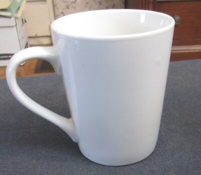 Single Royal Norfolk Plain 12oz WHITE MUG 4½'' tall Ceramic VTG Style  Classic