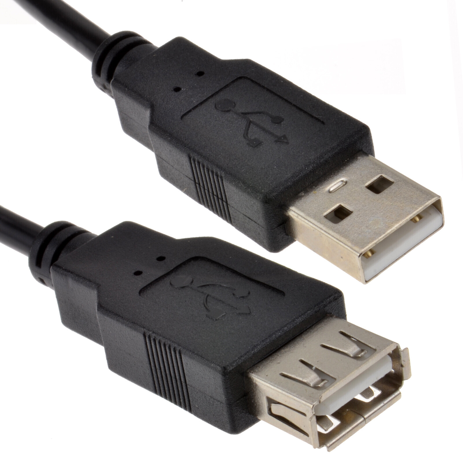 1m USB 2.0 Extension Cable - 24AWG A Male to Female Transfer Lead