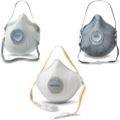 MOLDEX Feinstaubmasken FFP2 FFP3 P2 P3 Atemschutzmasken einweg / mehrweg
