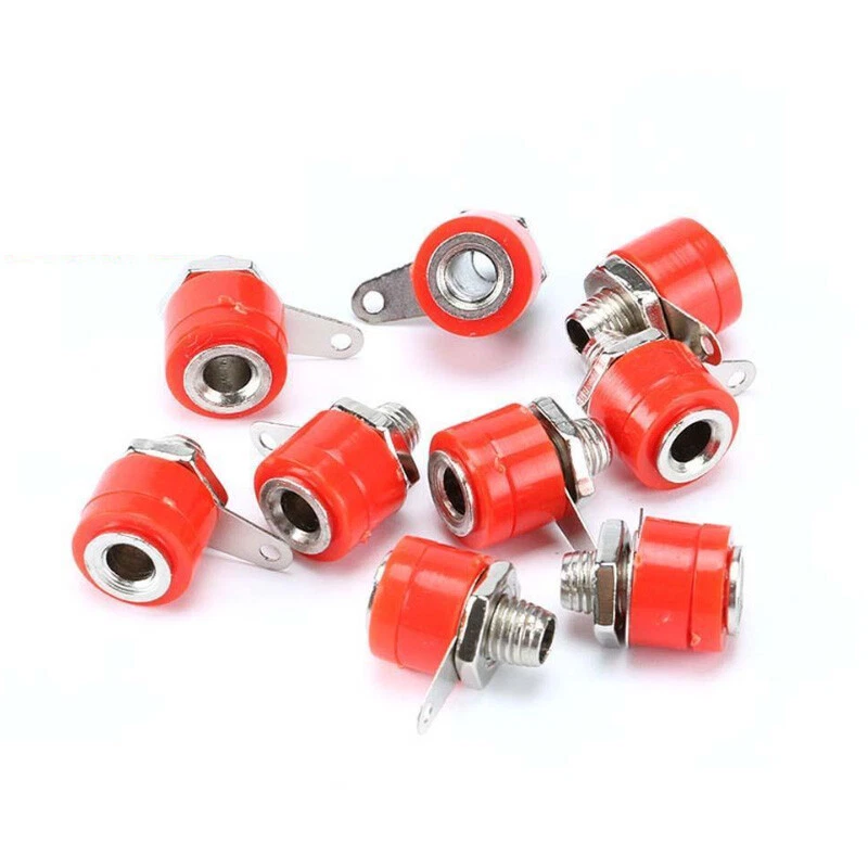 Quality 4mm Banana Panel Socket Test Probe Binding Post Nut Plug Jack Connector - Image 3 of 4