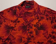 Vintage 1960s Sears Premiere Collection Floral Hawaiian Large Shirt
