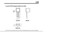 NEW LR8N3-G LR8N3 Mouser 689-LR8N3-G 450V Microchip Voltage Regulator