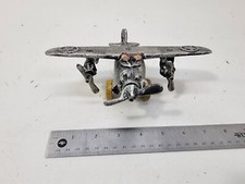 Cast iron US army aircraft, airplane model toy decoration. Nice Home Decor EUC