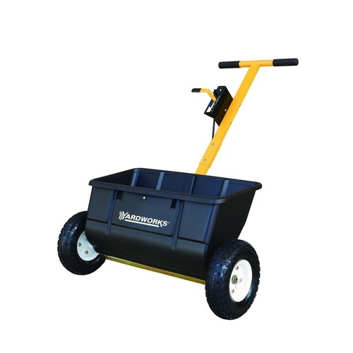 Heavy Duty 75 lb Classic Drop Spreader Seed Granular Fertilizer Push Hopper Tool - Picture 5 of 7