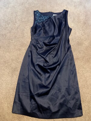 Eliza J Royal Collection Blue Sleeveless Dress 12 Zipper Lined Stretch |  eBay