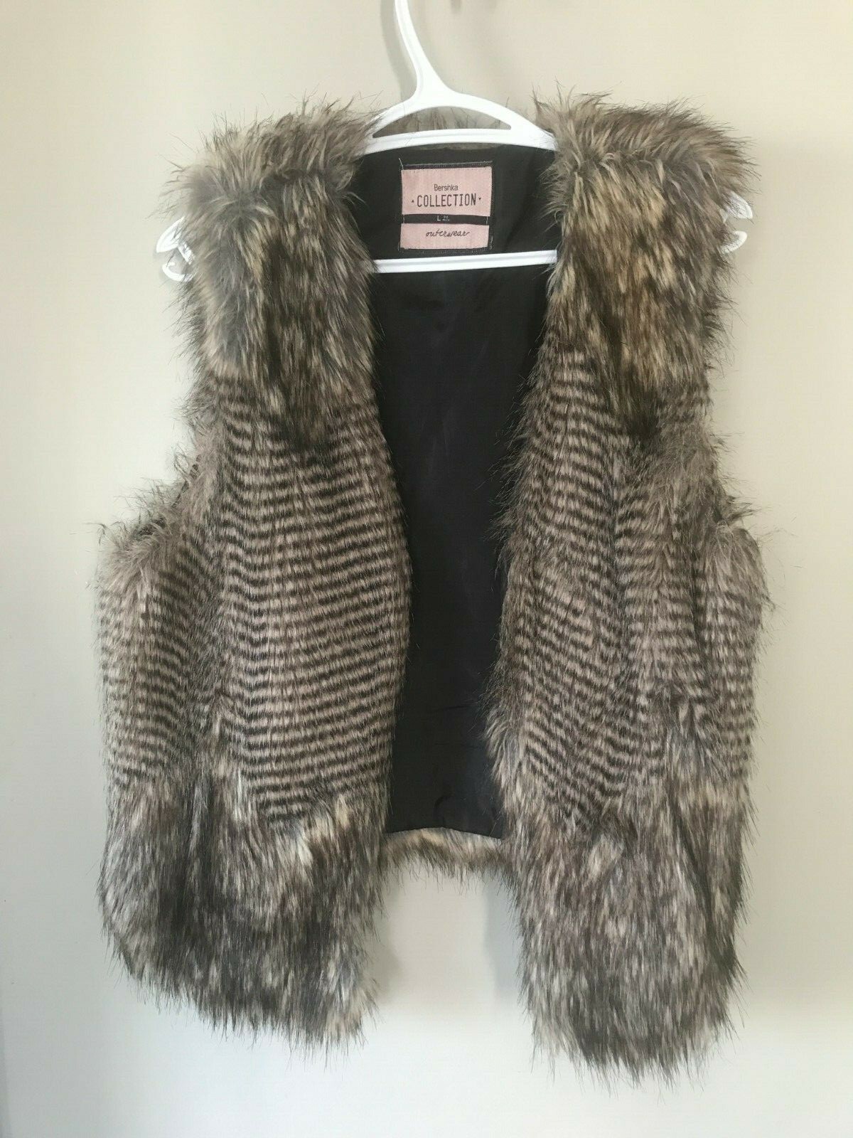 Bershka Collection Faux Fur Vest Size L Ebay