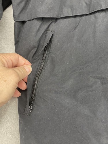 Woolrich Men’s Bomber Jacket Black Full Zip Nylon Fleece Lined Size X-Large - Picture 6 of 12