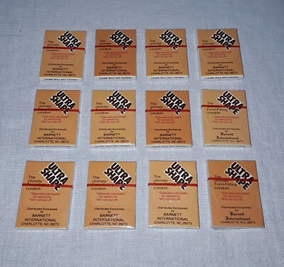 VINTAGE ULTRA SHAPE PROPHYLACTIC CONDOM BY BARNETT INTERNATIONAL SEALED LOT 12