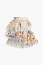 NEW Zimmermann Rhythmic Skirt Sz 3 Aus 1012 14 Citrus Garden Dancer Dress Ruffle