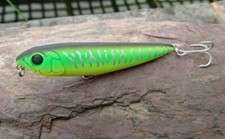 Bass Lure Walking Baitfish 105mm 15.6g #4 VMC Hooks Long Cast Claw Topwater GT