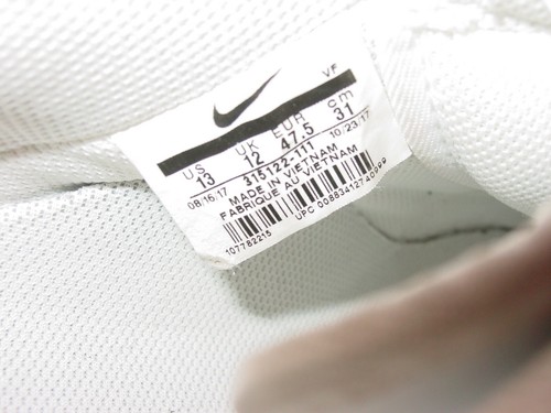 2017 Nike Air Force One 07 White Leather Low Shoes! Size 13 - Picture 11 of 12