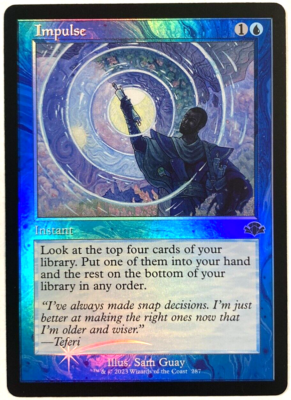 MTG Impulse *RETRO FRAME FOIL* Dominaria Remastered 287 NM | eBay