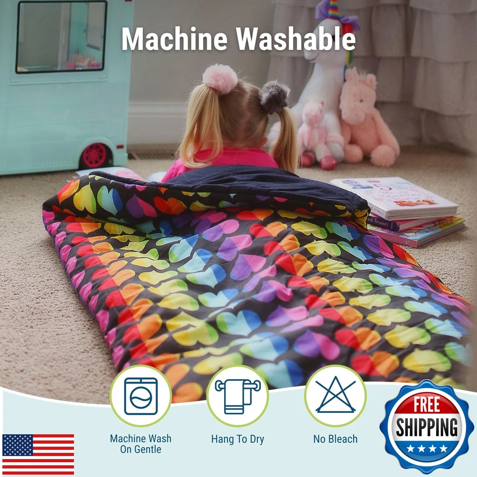 Wildkin Kids Sleeping Bag – Roll-Up Design with Storage Bag for School, Trave - Image 4 of 4