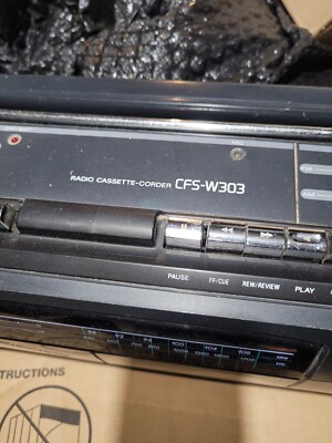 Vintage Sony Dual Cassette Radio Corder CFS W303 WORKS! | eBay