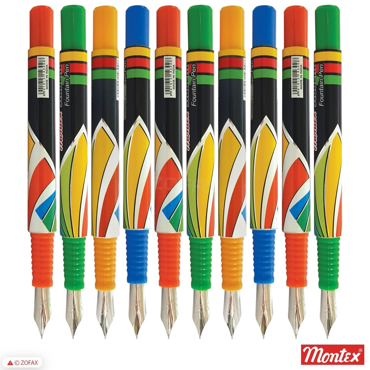 MONTEX Student BLUE Fountain Pen Medium Tip Silk Smooth Fine