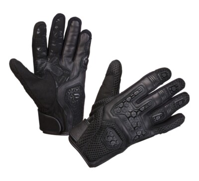 Modeka Dracon Motorradhandschuh Sommerhandschuh schwarz