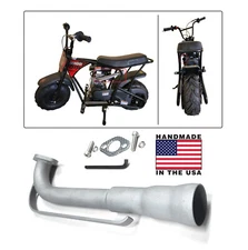 3 Stage Exhaust Header for Coleman RB100 105cc / Realtree RT100 105cc Mini bike