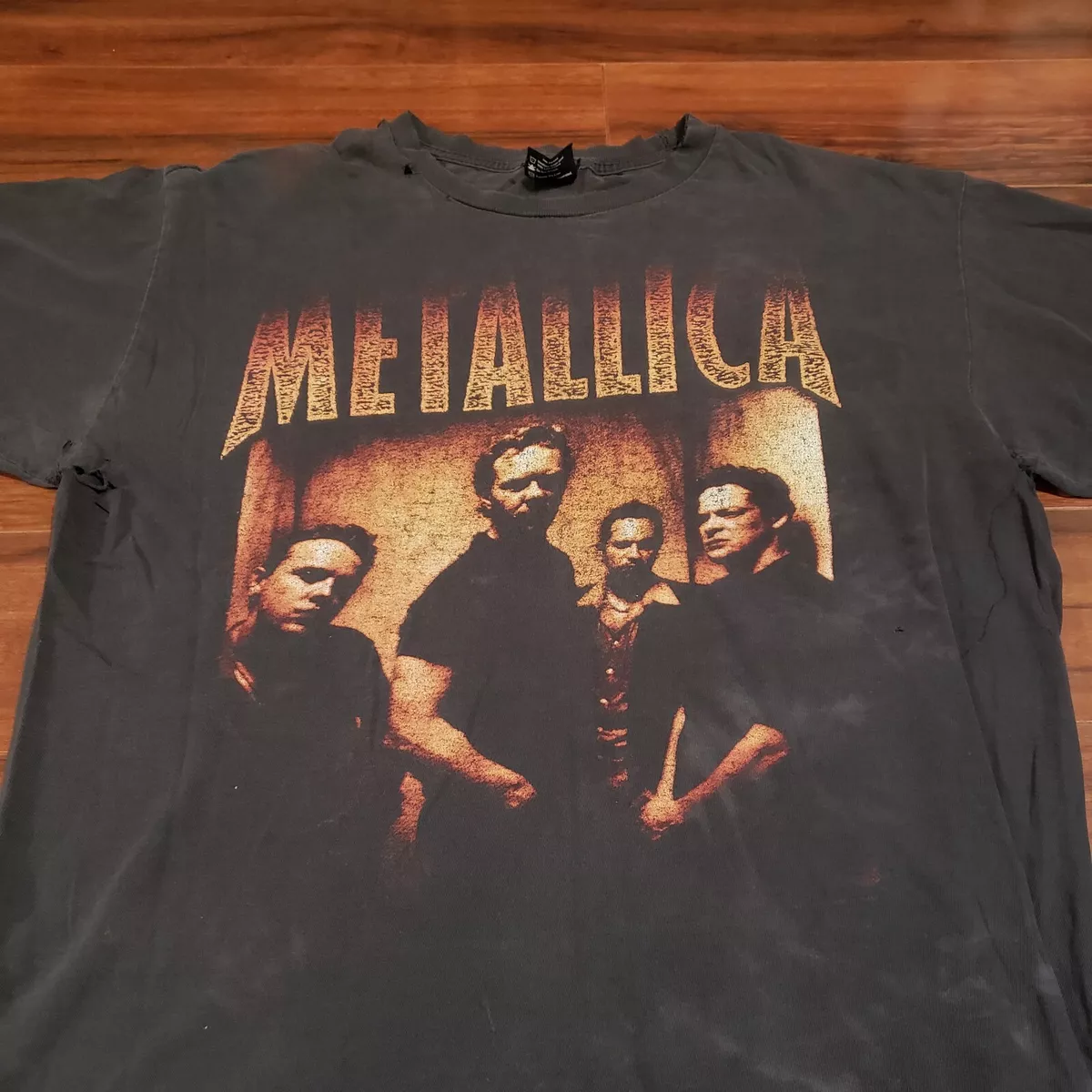 Vintage 90s Metallica Original Distressed Band Tour T Shirt Size