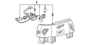 Genuine Toyota Parts 81560-16460 Driver Side Taillight Assembly Genuine Toyota Parts 81560-16460 Driver Side Taillight Assembly