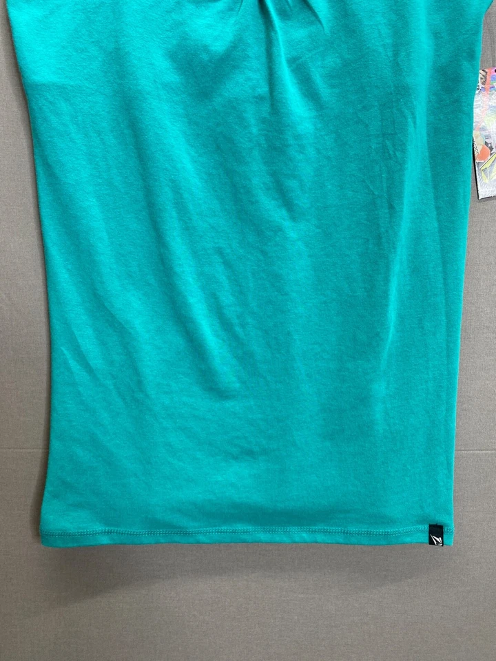 Volcom Womens Turquoise Tank Top Spaghetti Strap NWT Size Large - Imagem 2 de 4
