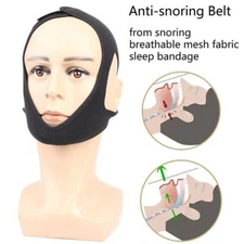 Sleep Jaw Solution Snore Stop Anti Snoring Chin Strap Sleep Apnea Belt Snoreless