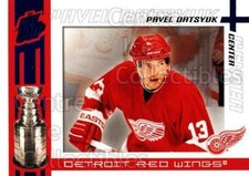 2003-04 Pacific Quest for the Cup Blue #34 Pavel Datsyuk