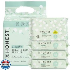 The Honest Company 100 Pure Organic Cotton Dry Wipes  Multi-Use Disposable