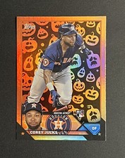 2023 Topps Update Corey Julks Jack-O'-Lantern Foil Parallel #US228 Astros RC