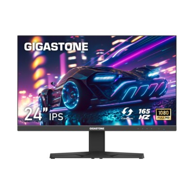 Gigastone 24 inch IPS Gaming Monitor 165Hz FHD 1920 x 1080, with HDMI cable