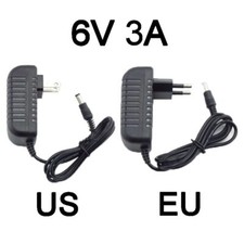 6V 3A DC Power Supply Charger Adapter 100-240V AC Charger Transformer EU/US Plug