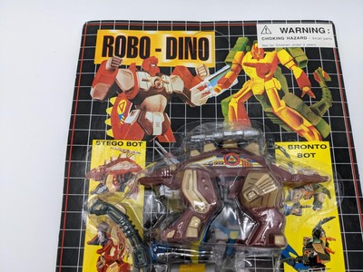 New NOS Robo-Dino Transformable Robots Stego & Bronto Bot Free Pri Shipping