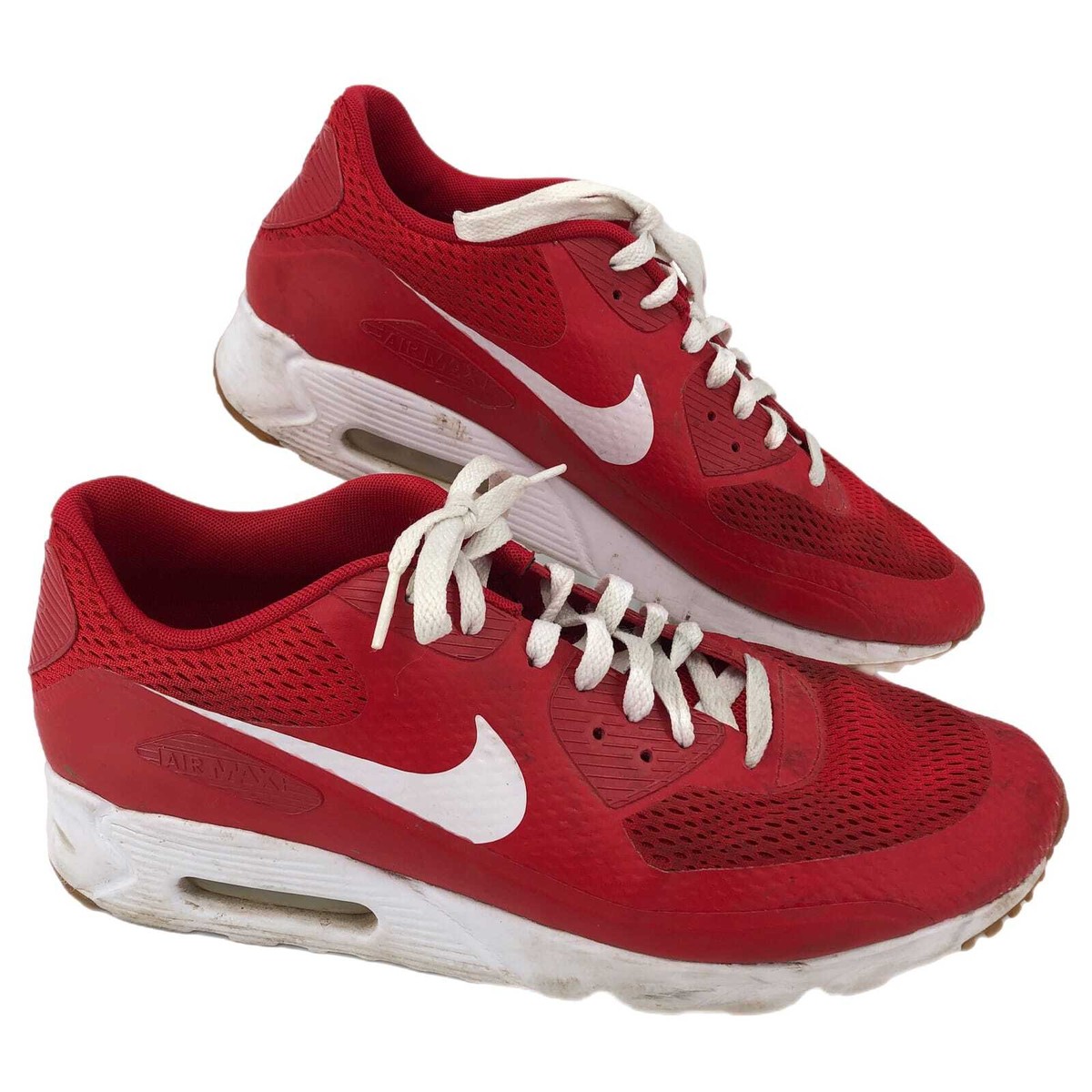 red nike athletic shoes