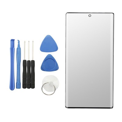  Schwarz Frontglas Linse Reparatur LCD Bildschirm für Galaxy Note 10 Plus