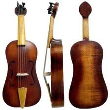 Copy of medieval Fiddle hand made 5 strings 15 3/4" vielle.good sound 15631