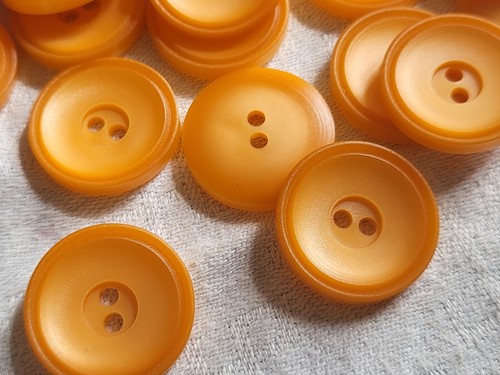 Lot De 10 Boutons Vintage Bleu Texturé à Pied - Diamètre 1,8 Cm, Référence 5022, Occasion, Fabrication Française