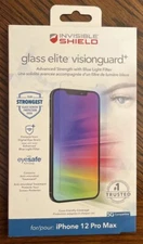 Invisible Shield Glass Elite Visionguard + iPhone 12 Pro Max Screen Protector