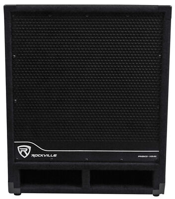 Rockville RBG15S 15'' 1600w Active Powered PA Subwoofer w/DSP + Limiter Pro/DJ