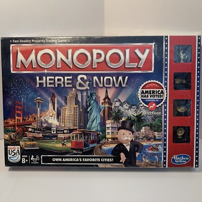 MONOPOLY Here and Now World Edition Board Game Limited Edition NIB 2015