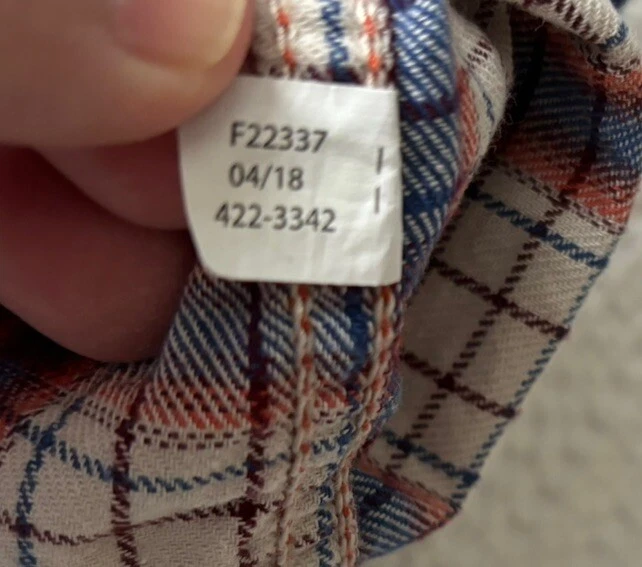 Camisa de franela con botones de algodón ARIZONA grande 14/16 jóvenes para niños usada en excelente estado Foto 4 de 4