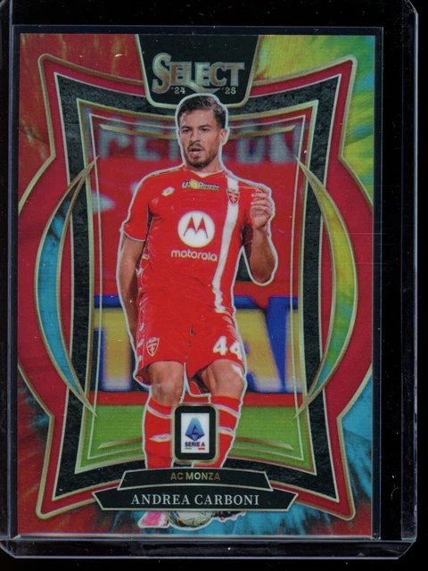 2024-25 Panini Select Serie A Terrace #14 Andrea Carboni Tie-Dye Prizm 23/25