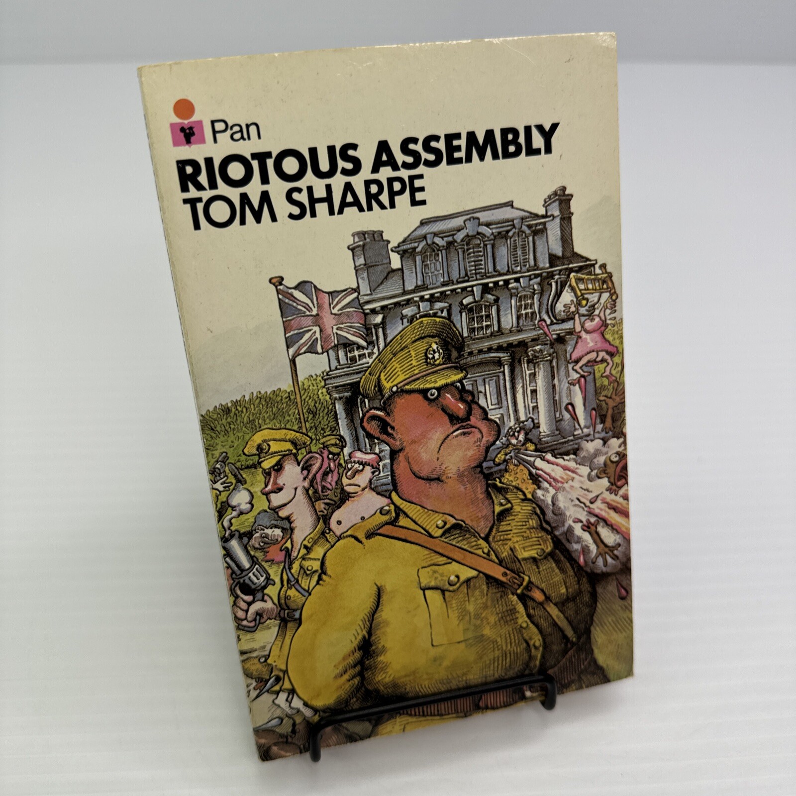 Riotous Assembly Tom Sharpe Paperback Pan Books Vintage Humor Novel South Africa